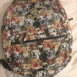 Dog print vans backpack